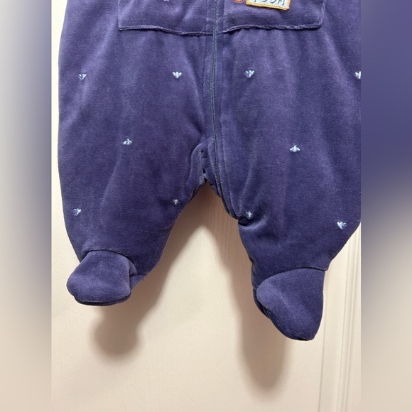 Brand New Winnie the Pooh Infant Disney 0-3 months Tigger jumpsuit winter velour - Picture 4 of 9